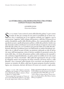 La storia della filosofia politica tra storia concettuale e