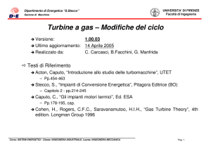 Turbine a gas – Modifiche del ciclo