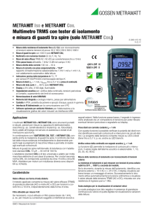 METRAHIT ISO e METRAHIT COIL Multimetro TRMS con tester di