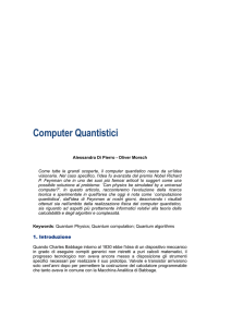 Computer Quantistici