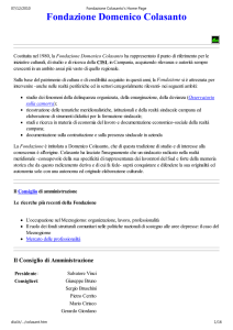 Fondazione Colasanto`s Home Page - dipartimento studi aziendali e