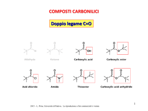 Nomi Comuni e IUPAC di alcuni Acidi Carbossilici