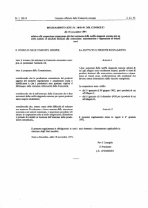 relativo alla sospensione temporanea dei dazi autonomi della tariffa