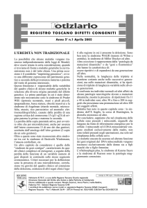 n.1 Aprile 2005 - Registro Toscano Difetti Congeniti