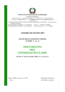 documento del consiglio di classe