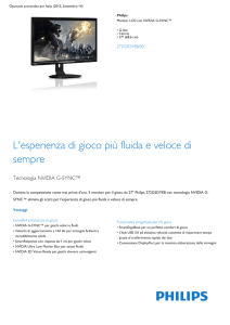 Product Leaflet: Monitor LCD G-line 144 Hz con NVIDIA G