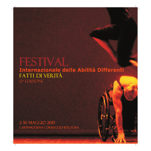 Festival internazionale delle Abilità Differenti - brochure