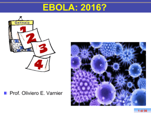 ebola: 2016? - Sezione di Microbiologia