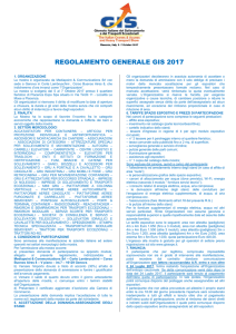 REGOLAMENTO GENERALE GIS 2015