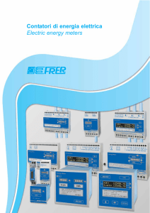 Contatori di energia elettrica Electric energy meters