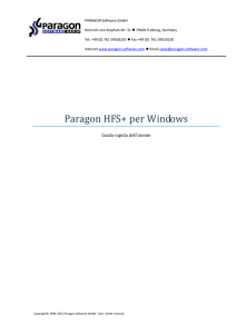 Paragon HFS+ per Windows -