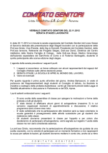 COMITATOGENITORI VERBALE COMITATO GENITORI DEL 22.11