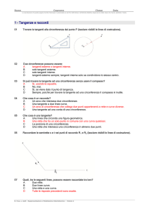 1 – Tangenze e raccordi - Zanichelli online per la scuola