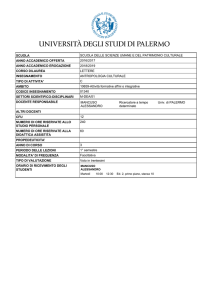 scuola scuola delle scienze umane e del patrimonio culturale anno