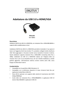 Adattatore da USB 3.0 a HDMI/VGA