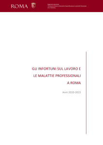 gli infortuni sul lavoro e le malattie professionali a