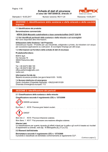 Scheda di dati di sicurezza