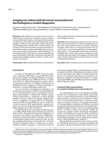 Imaging con radionuclidi dei tumori neuroendocrini