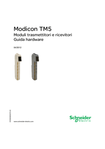 Modicon TM5 - Moduli trasmettitori e ricevitori - Guida hardware