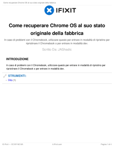 Come recuperare Chrome OS al suo stato originale della