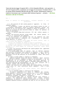 Testo del decreto-legge 14 agosto 2013, n. 93 (in Gazzetta Ufficiale