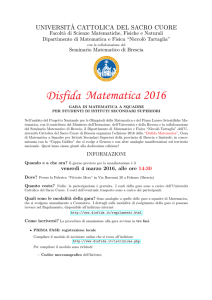 Disfida Matematica 2016