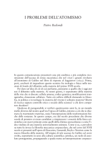 124.9 KB I problemi dell`atomismo Pietro Redondi