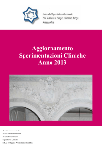 Sperimentazioni 2013 - Ospedale di Alessandria