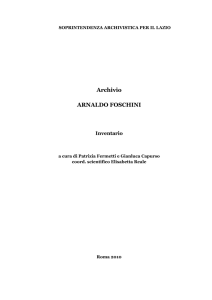 Archivio ARNALDO FOSCHINI