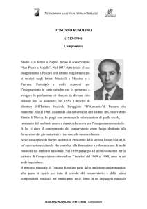 TOSCANO ROSOLINO (1913-1984) Compositore