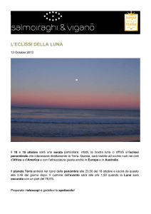 L`ECLISSI DELLA LUNA