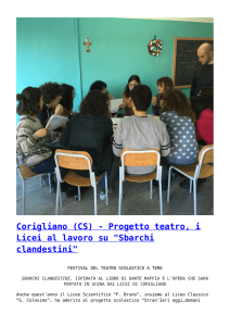 Corigliano (CS) - Progetto teatro, i Licei al lavoro su "Sbarchi