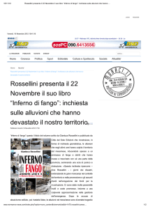 Rossellini presenta il 22 Novembre il suo libro