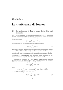 La trasformata di Fourier
