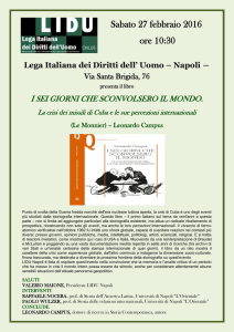 Locandina presentazione LIDU Napoli