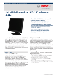 UML-19P-90 monitor LCD 19" schermo piatto