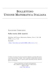 Sulla teoria delle matrici. - bdim: Biblioteca Digitale Italiana di