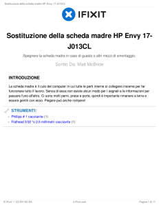 Sostituzione della scheda madre HP Envy 17-J013CL