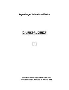 GIURISPRUDENZA (P)