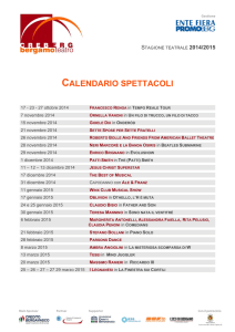 calendario spettacoli