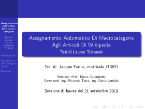 Assegnamento Automatico Di Macrocategorie Agli - AIRWiki