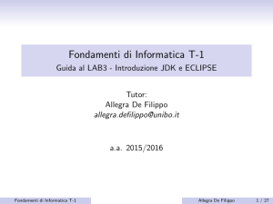 Fondamenti di Informatica T-1