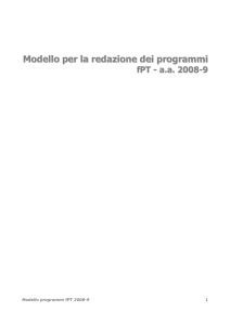 programma del corso 2008-09