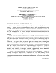 istituto di statistica e matematica facoltà di economia istituto