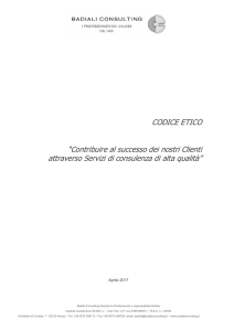 Codice Etico - Badiali Consulting