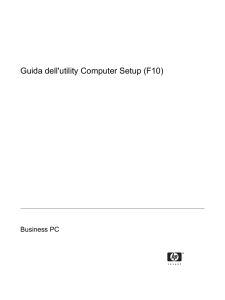 Guida dell`utility Computer Setup (F10)