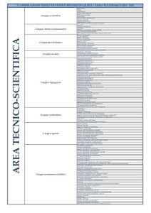 CLASSIFICAZIONE PERCORSI DI LAUREA 2014