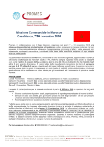 Missione commerciale in Marocco