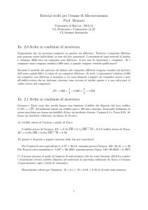 Esercizi svolti per l`esame di Microeconomia Prof. Brunori Es. 2.0