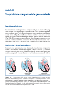 Capitolo 13 Trasposizione completa delle grosse arterie